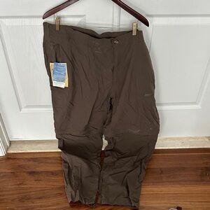 New w tags Men's Ex-officio travel Brown Pants